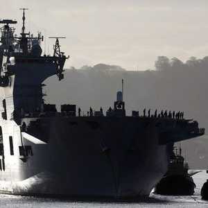 صورة أرشيفية لسفينة حربية بريطانية