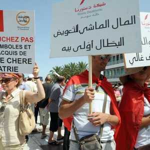 من تظاهرة للتأكيد على مكاسب المرأة التونسية