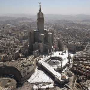 صورة من أعلى للمسجد الحرام في مكة المكرمة