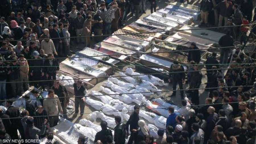 أسفرت الحملة العسكرية عن 337 قتيلا بيوم واحد في الخالدية بحمص في شهر فبراير