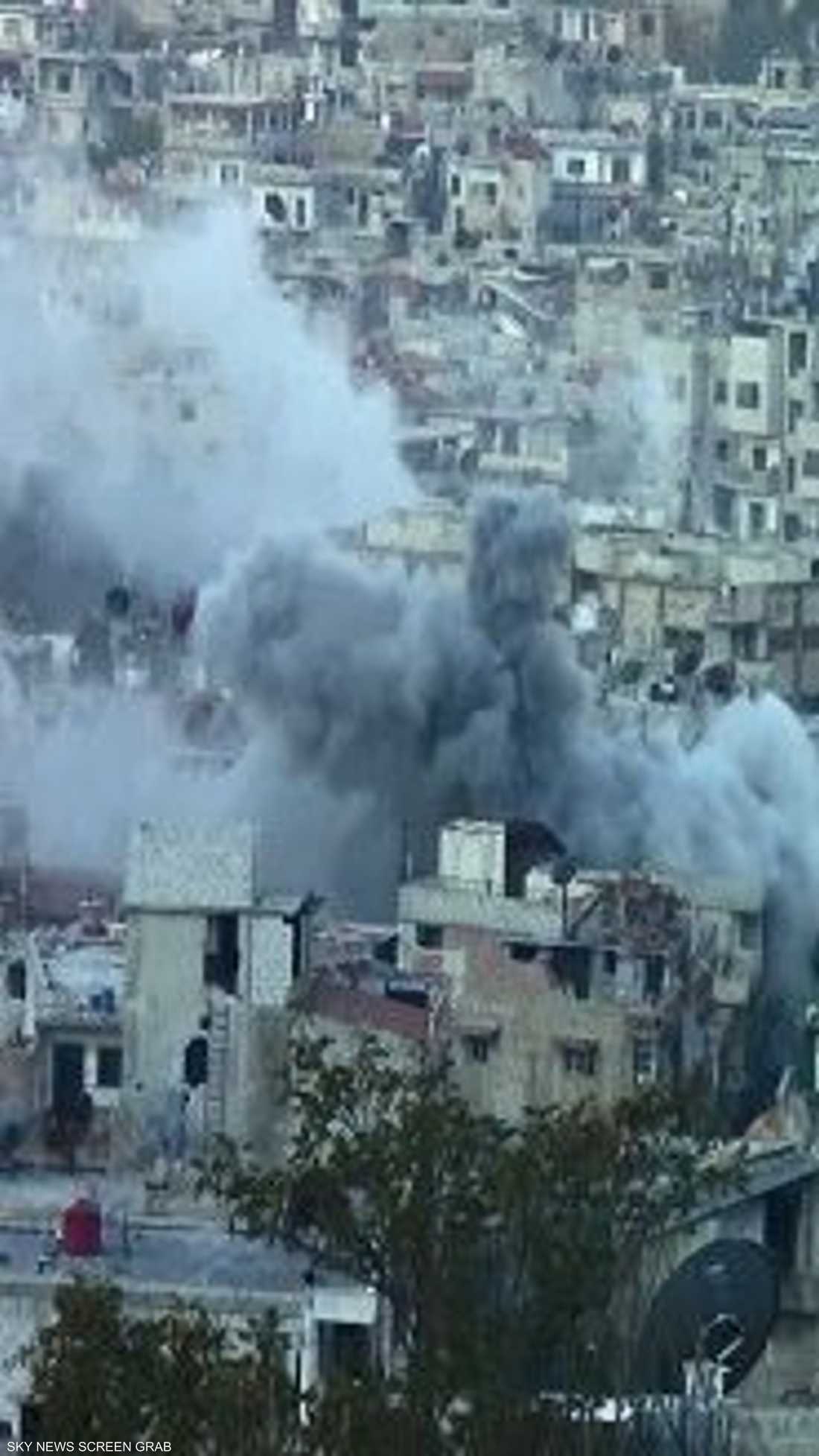 في مطلع العام بدأ القصف المدفعي على الزبداني بريف العاصمة