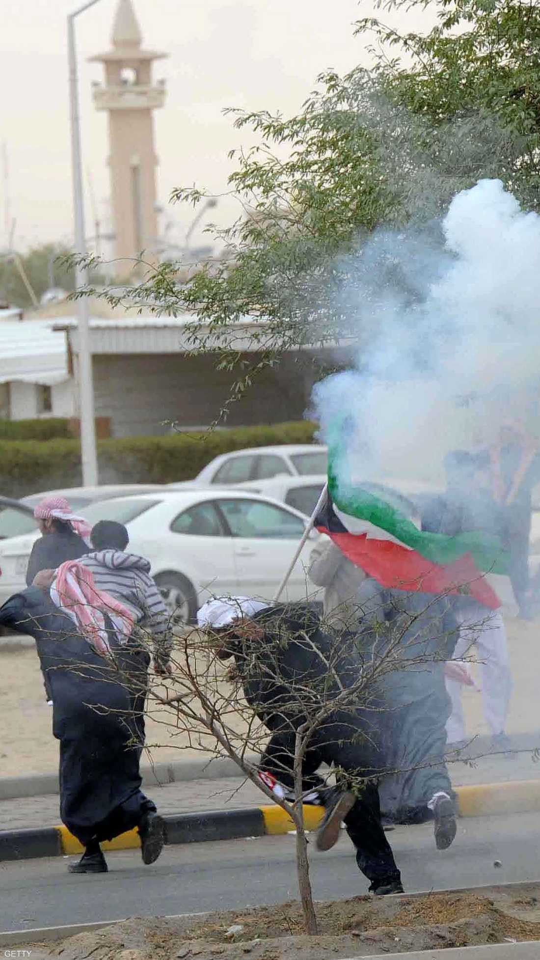 احتجاجات البدون كانت في استقبال عام 2012 بالكويت