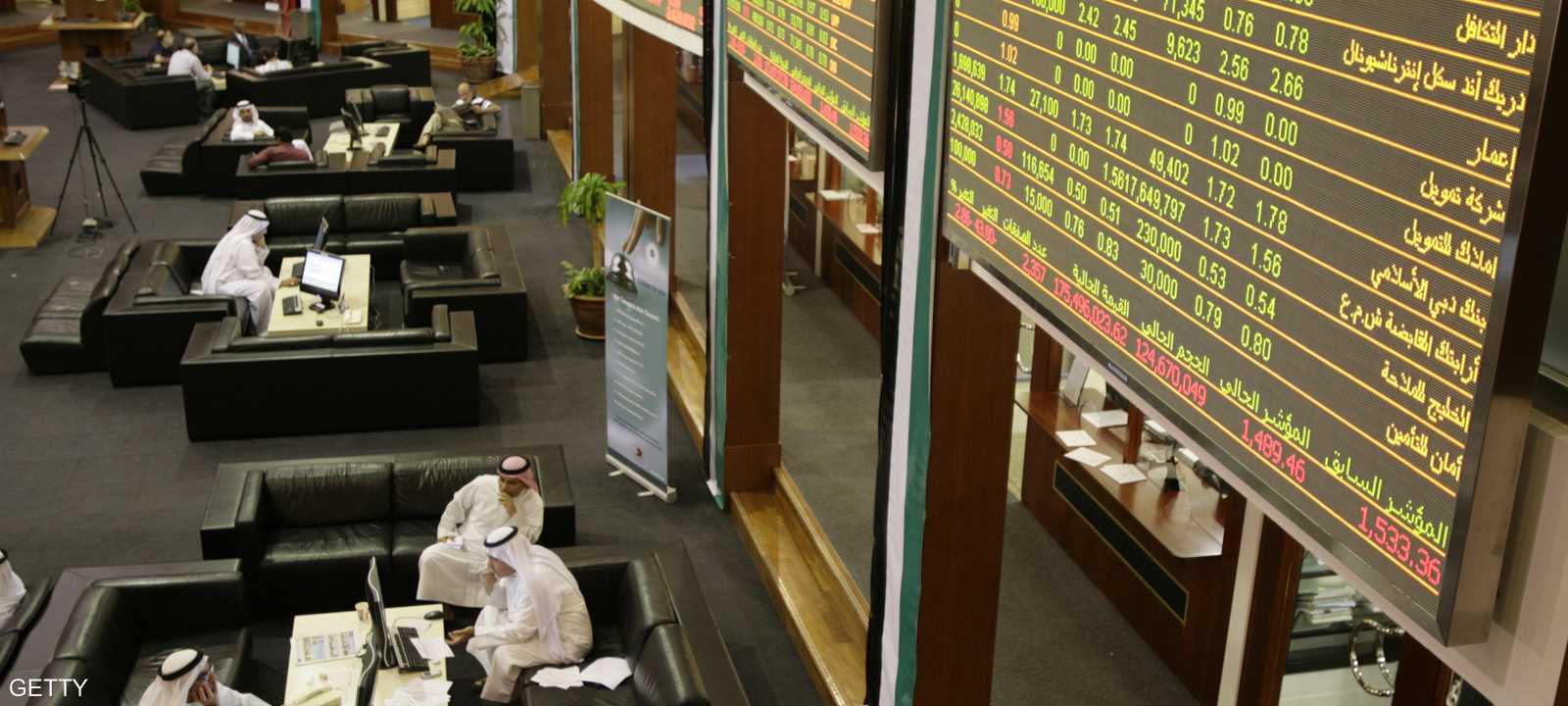 صورة أرشيفية للبورصة في دبي