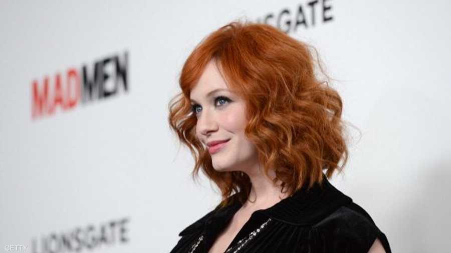 بطلة المسلسل الشهير (ماد مين) كريستينا هيندريكس في المرتبة الثالثة.