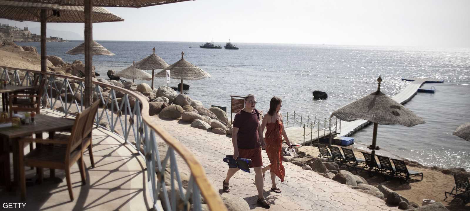 صورة أرشيفية لسائحين في مصر