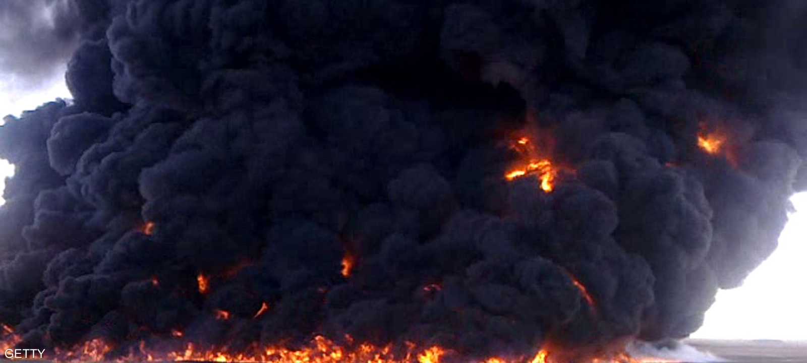 هجوم على أنبوب للنفط باليمن-أرشيفية-