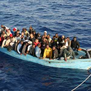 مهاجرون أفارقة قبالة شواطئ إيطاليا (أرشيفية)