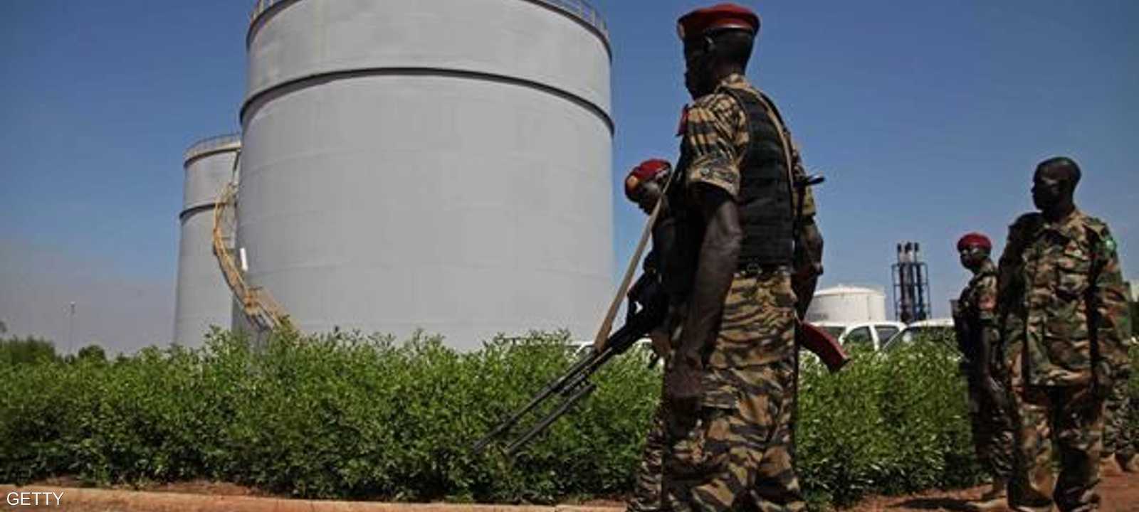 أحد آبار النفط في جنوب السودان
