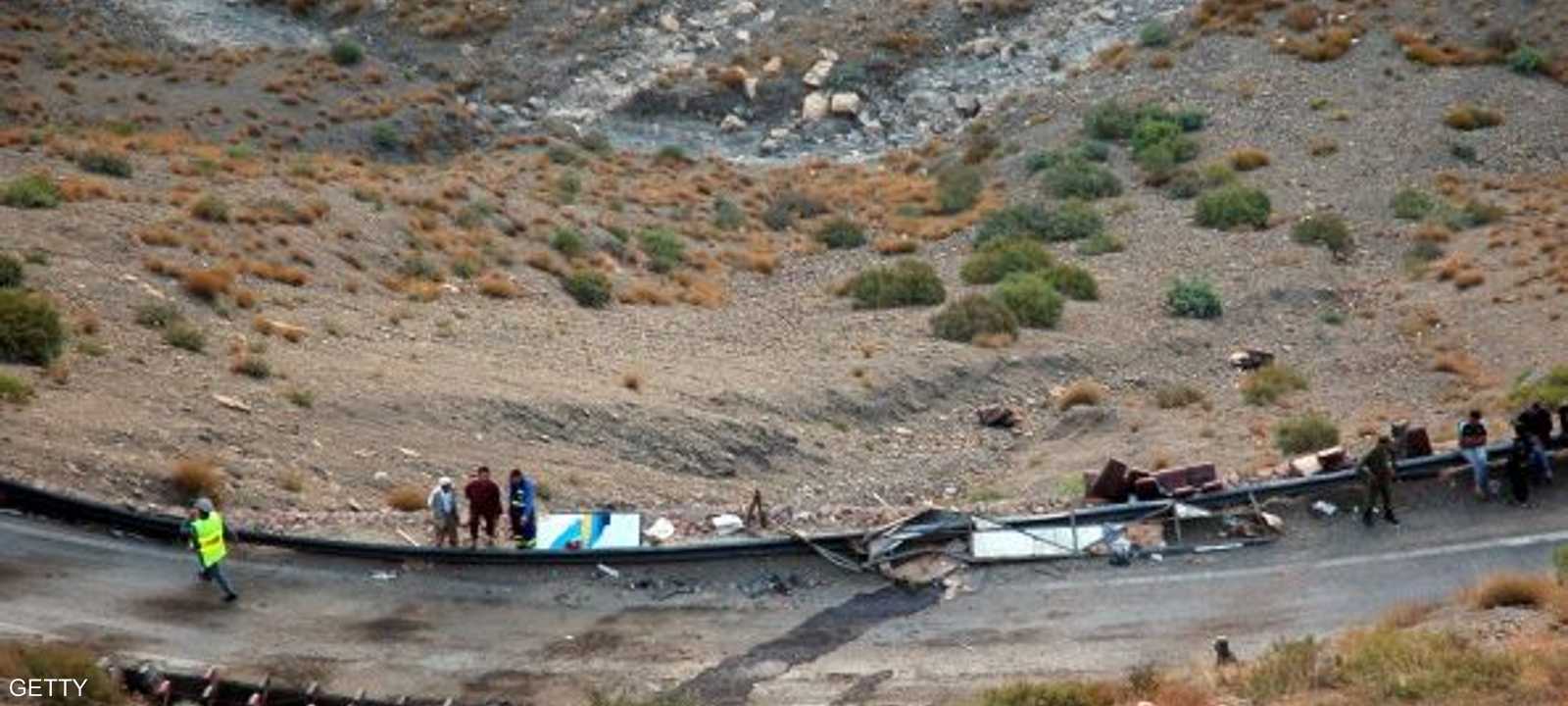 من حادث انقلاب حافلة في المغرب - أرشيفية