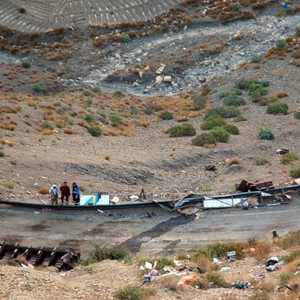 من حادث انقلاب حافلة في المغرب - أرشيفية