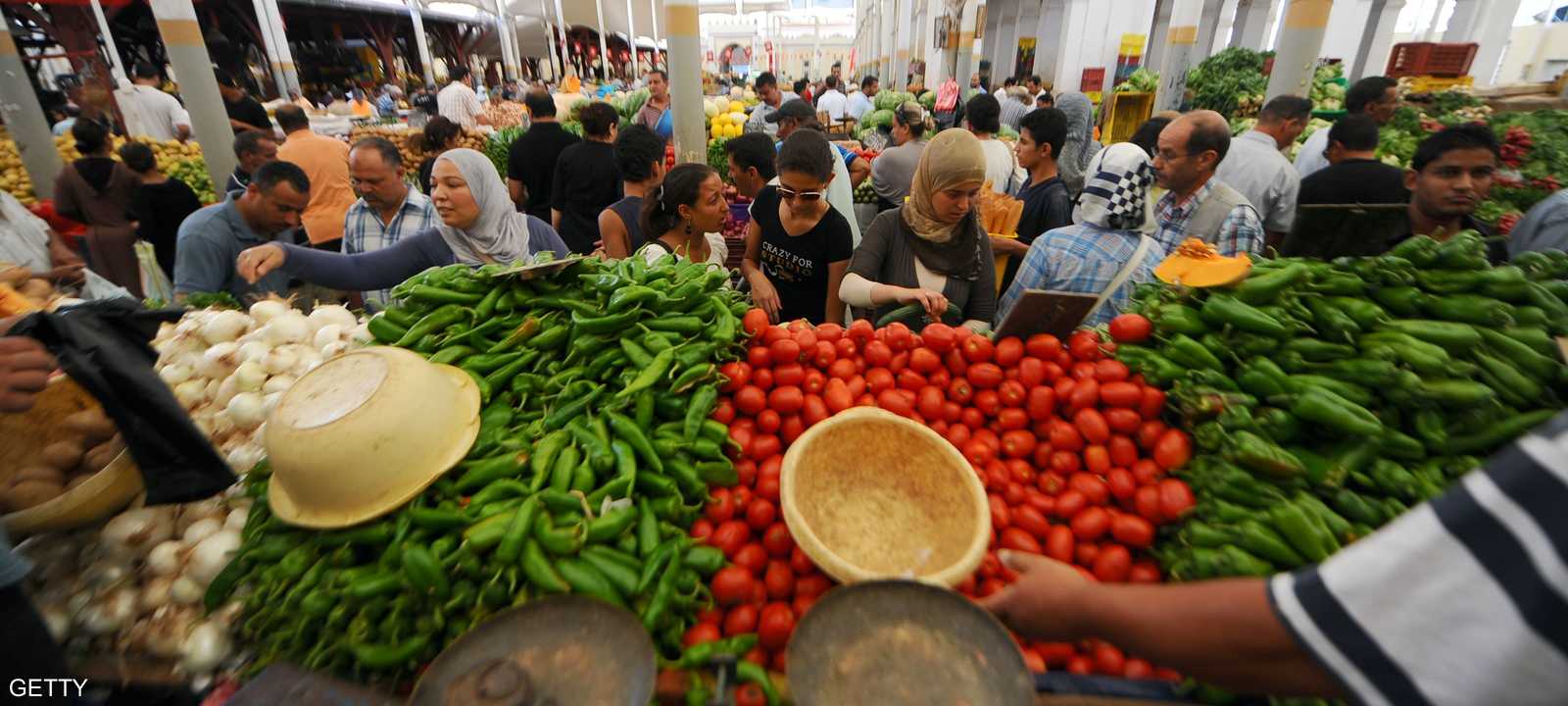 جانب من أحد أسواق تونس