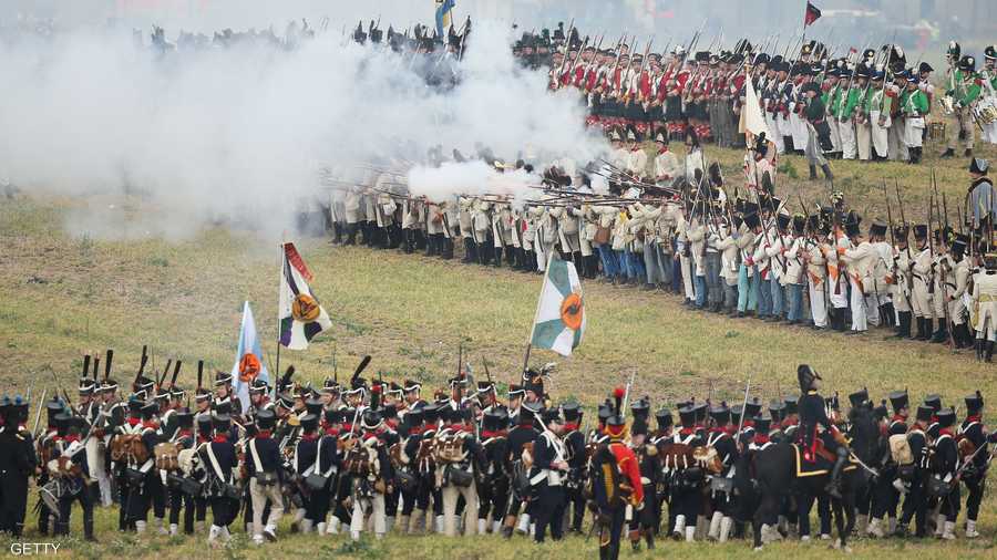 العرض جاء احتفالا بذكرى مرور 200 عام على المعركة التي وقعت عام 1813