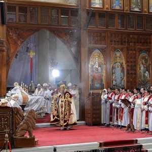 أرشيفية للبابا تواضروس أثناء إحياء قداس عيد الميلاد