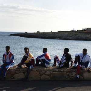 مهاجرون غير شرعيين في جزيرة لامبيدوزا الإيطالية -أرشيفية