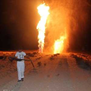 أرشيفية لتفجير خط غاز في سيناء