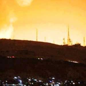 أرشيفية لغارة إسرائيلية على دمشق