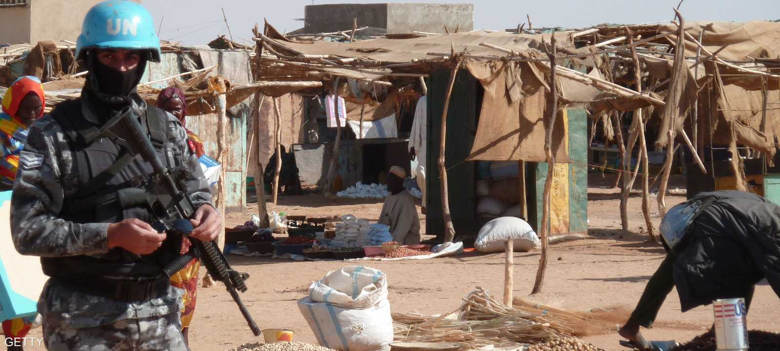 أحد عناصر بعثة "يوناميد" في دارفور