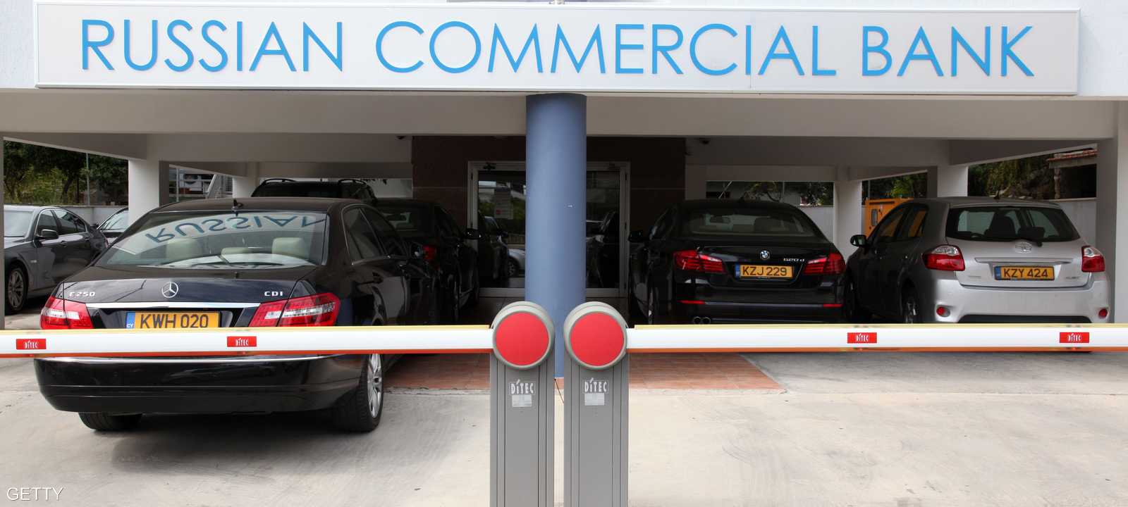 أحد فروع البنك التجاري الروسي في قبرص - 19 مارس 2013.