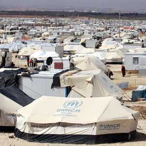 مخيم الزعتري للاجئين السوريين في الأردن - 15 مارس 2014.