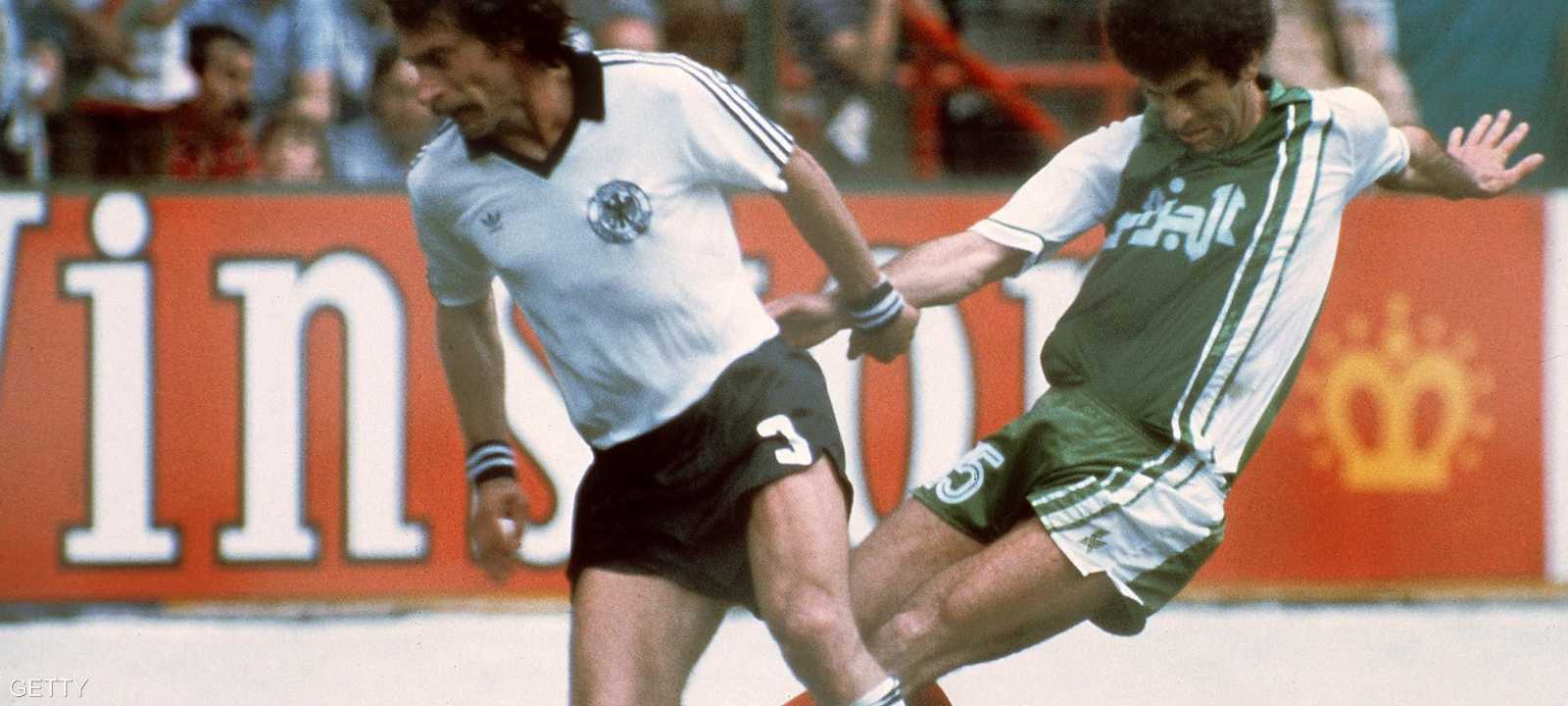 من لقاء الجزائر وألمانيا الغربية في مونديال 1982