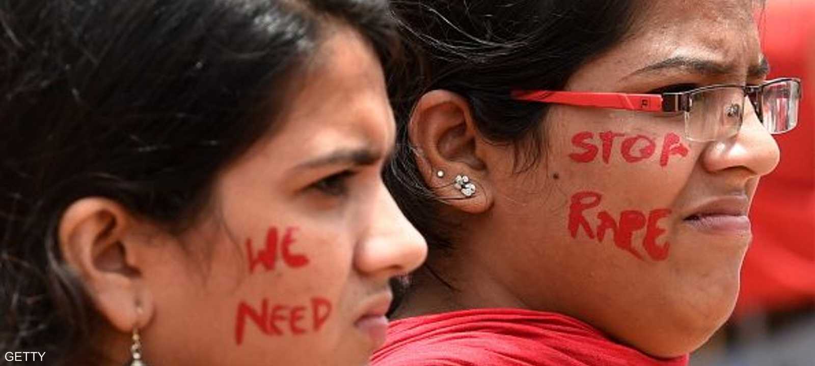 تظاهرة نسوية في الهند ضد الإغتصاب