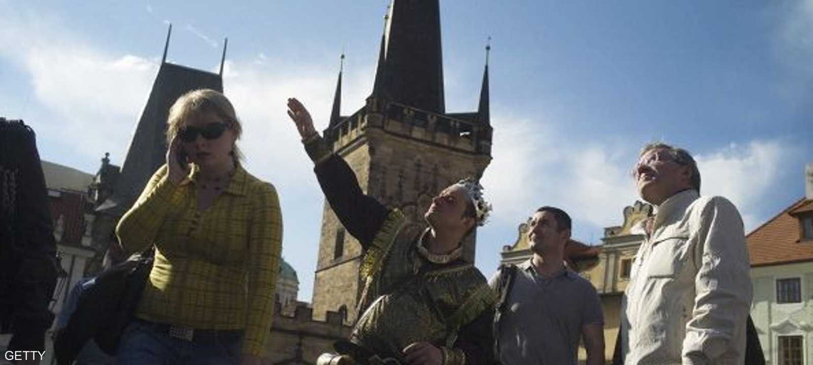 سائحون روس في براغ ـ أرشيفية