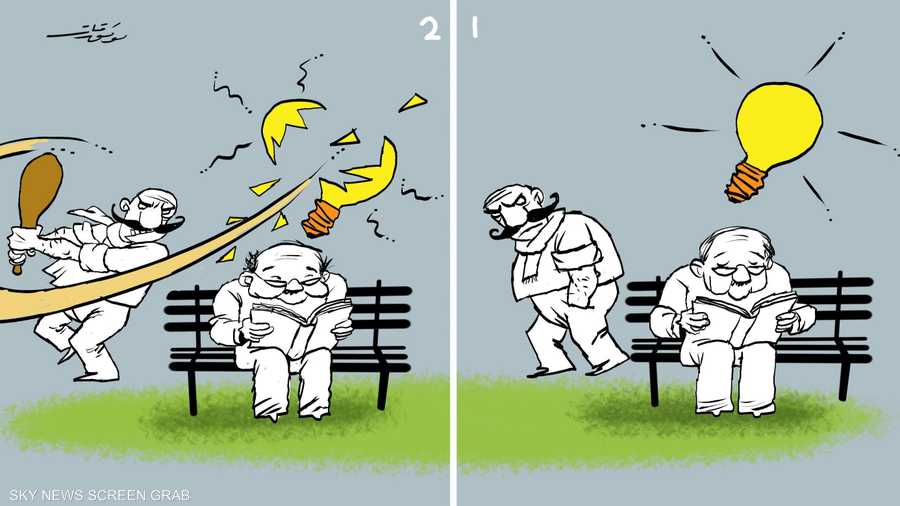 كاريكاتير موفق قات