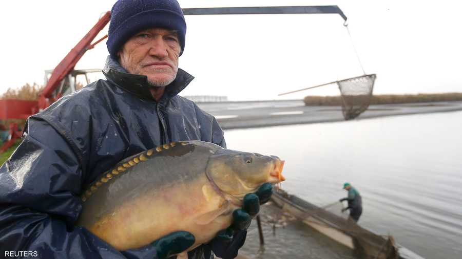 صياد يحمل صيده الثمين