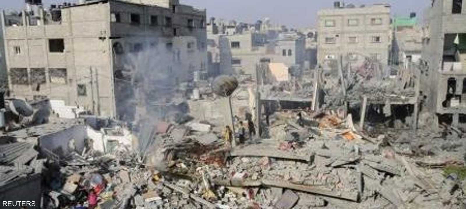 أرشيفية للدمار الذي خلفته الحرب الإسرائيلية على غزة