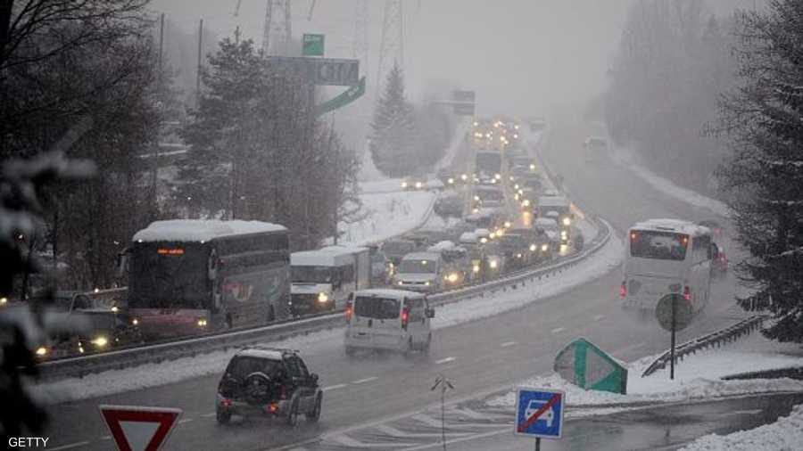 أزمة مرورية شهدتها مدن فرنسية