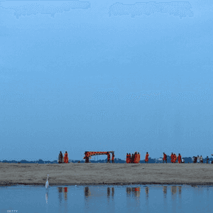 جانب من نهر الجانج