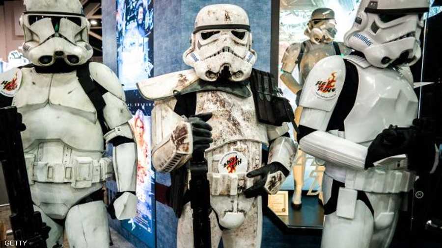 شخصيات الفيلم في معرض لألعاب الفيديو بهونغ كونغ