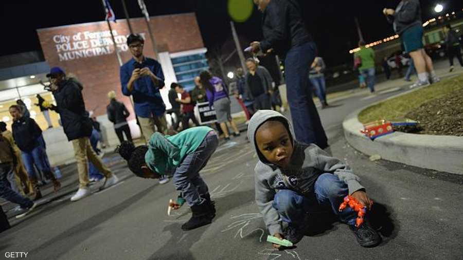 حتى الأطفال تواجدوا خلال الاحتجاجات