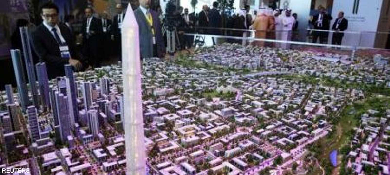 نموذج للعاصمة الإدارية الجديدة المقترح خلال عرضه في مؤتمر شرم الشيخ الاقتصادي