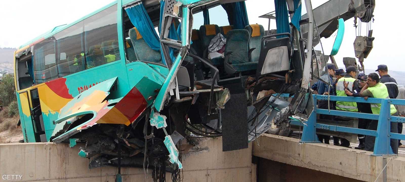 صورة أرشيفية لحادث سير سابق في المغرب