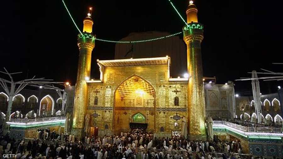 أضواء تعم مدينة النجف العراقية