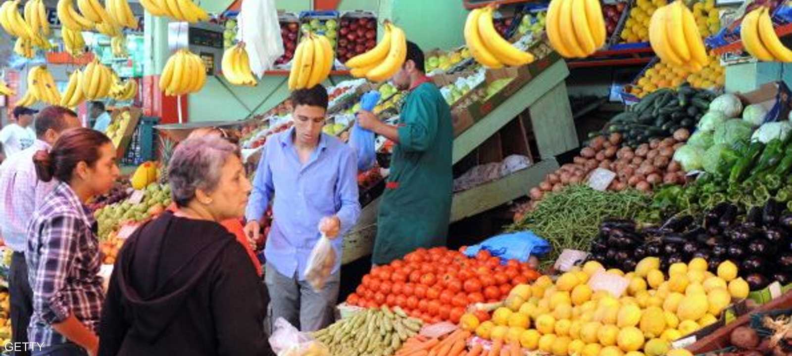 جانب من إحدى الأسواق في الرباط - أرشيف 