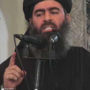 البغدادي في أول ظهور له في الموصل في يوليو 2014