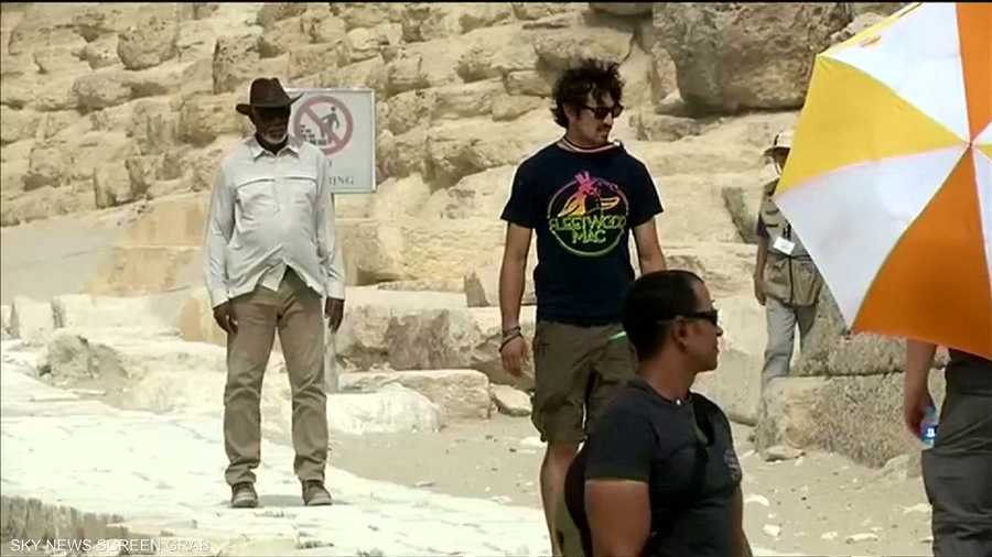 عقب زيارته للأهرامات غادر فريمان القاهرة ليتوجه إلى القدس لاستكمال تصوير مشاهد الفيلم الوثائقي