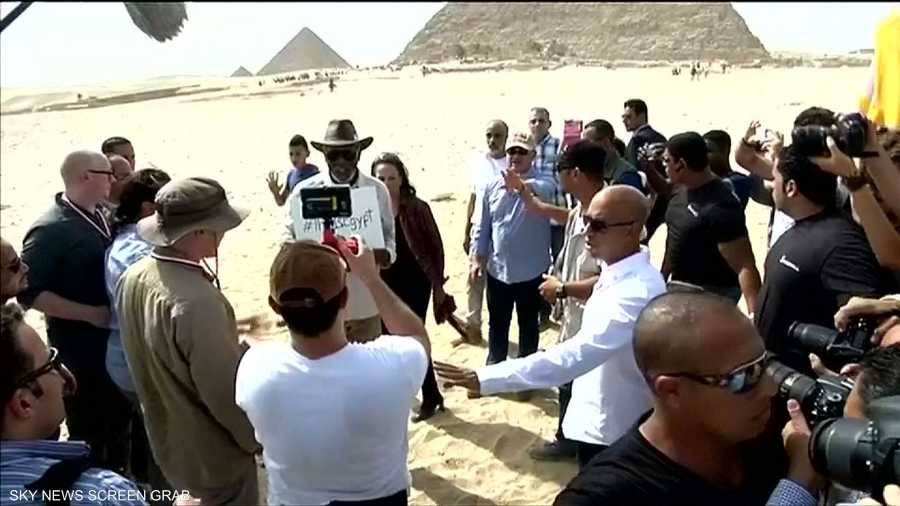 زيارة مورغان فريمان غير المعلنة إلى مصر جعلته محط اهتمام وسائل الإعلام