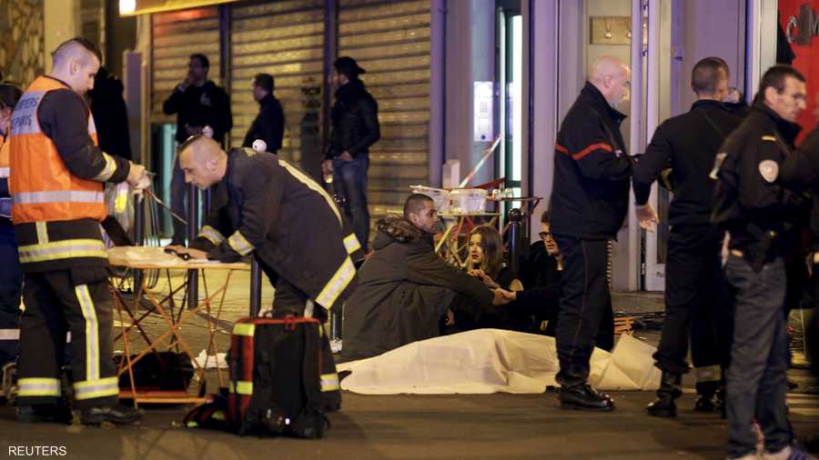 المطعم الذي وقعت فيه أولى الهجمات في باريس بعد وقت قصير على وقوعها