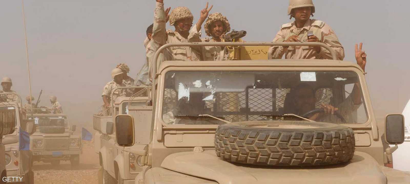 قوات سعودية على الحدود مع اليمن