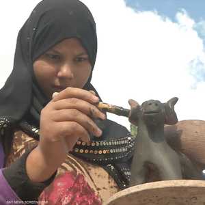 قرية تحترف صناعة الخزف بالفيوم