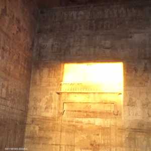 لحظات التعامد بدأت في الساعة 6:40 بالتوقيت المحلي