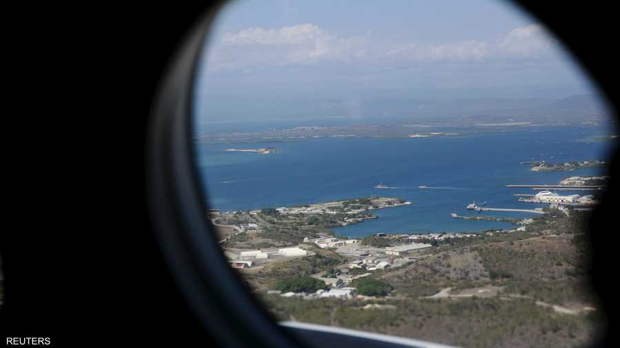 لقطة عامة للسجن الملحق بقاعدة أميركية
