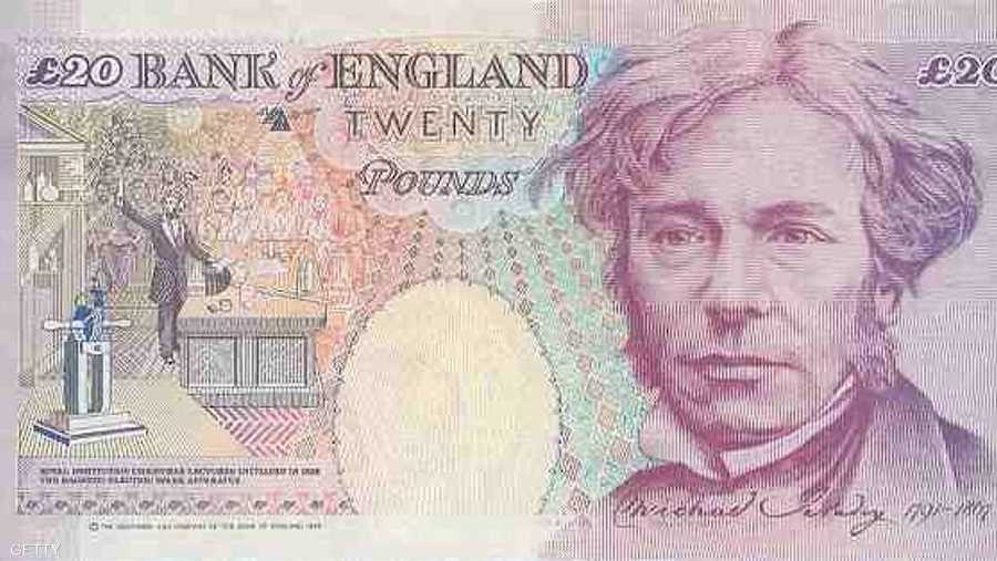 مايكل فاراداي يظهر على عملة 20 جنيها بريطانيا