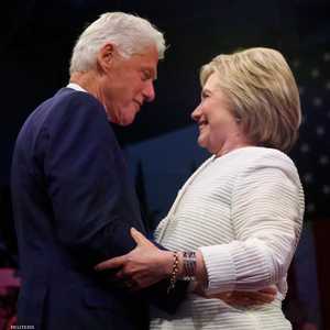 هيلاري كلينتون وزوجها الرئيس الأسبق بيل كلينتون
