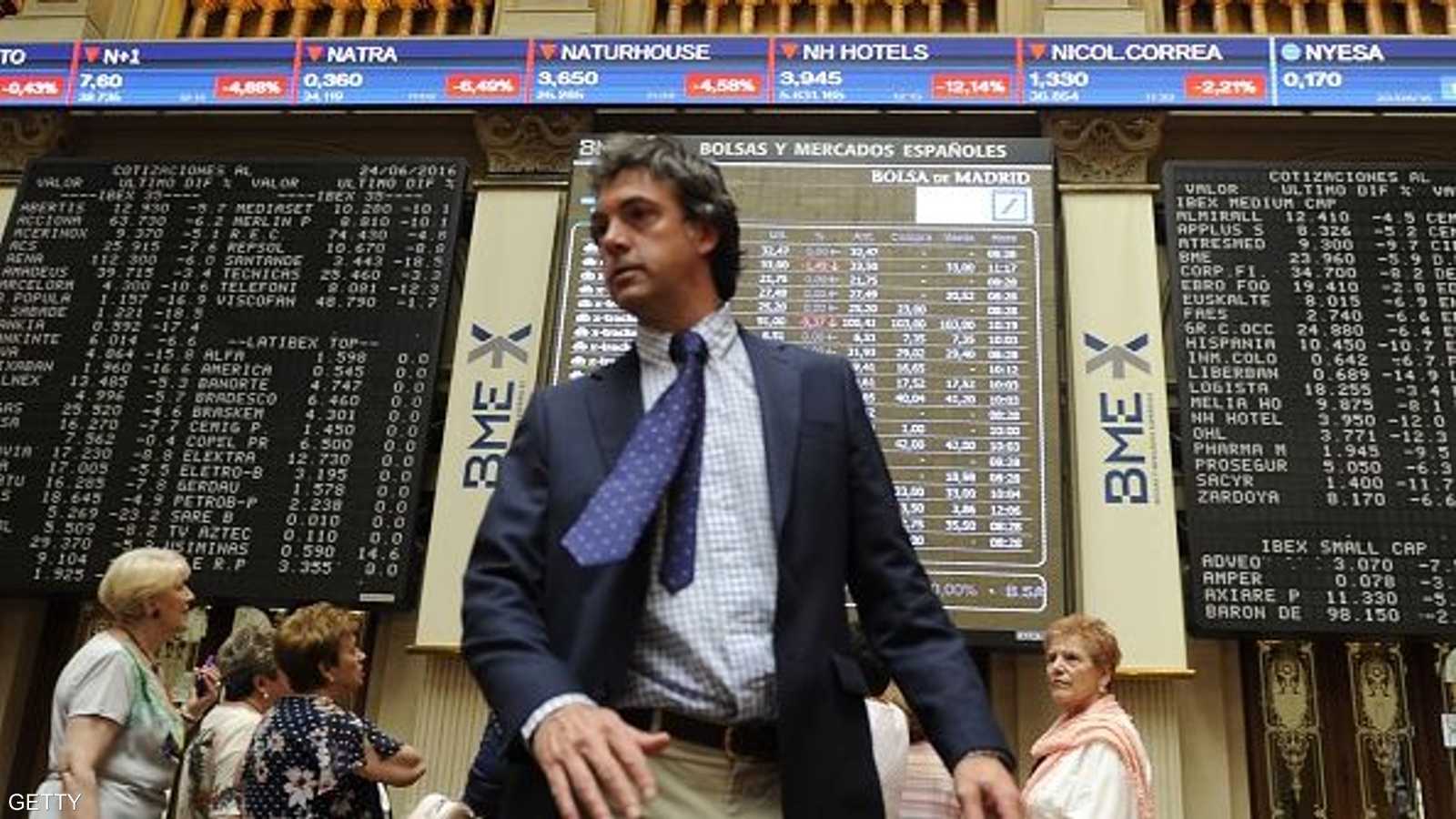 مؤشر إيبكس الإسباني هبط 12 في المئة جراء الانسحاب