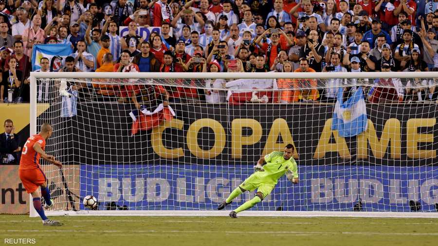 ضربة الفوز لتشيلي