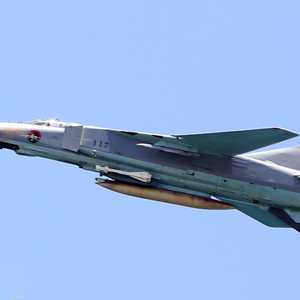 إحدى مقاتلات الجيش الليبي من طراز ميغ 23